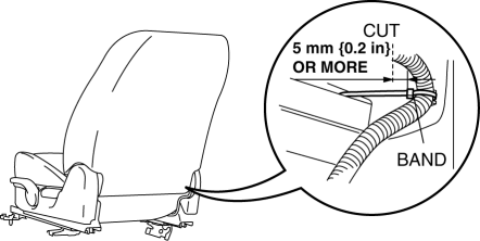 Mazda 2. FRONT SEAT BACK TRIM REMOVAL/INSTALLATION