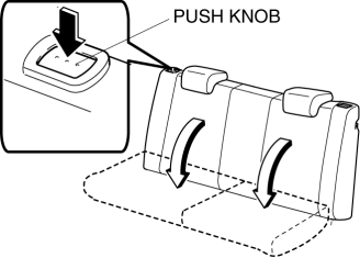 Mazda 2. REAR SEAT BACK REMOVAL/INSTALLATION