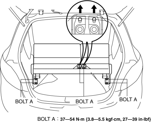 Mazda 2. REAR SEAT BACK REMOVAL/INSTALLATION