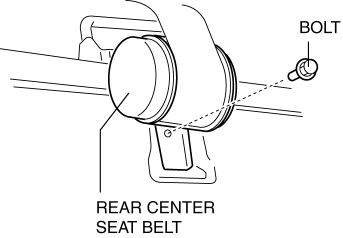 Mazda 2. REAR SEAT BACK FRAME REMOVAL/INSTALLATION