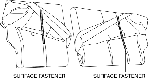 Mazda 2. REAR SEAT BACK FRAME REMOVAL/INSTALLATION