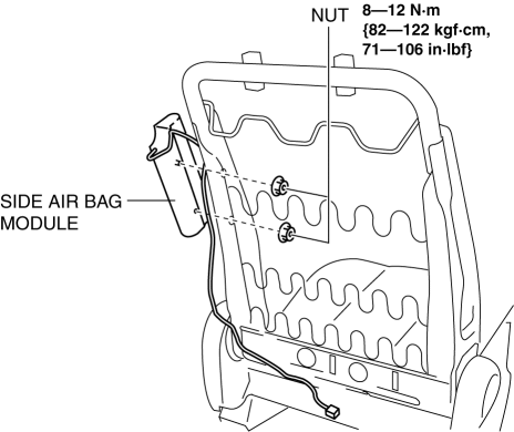 Mazda 2. SIDE AIR BAG MODULE REMOVAL/INSTALLATION