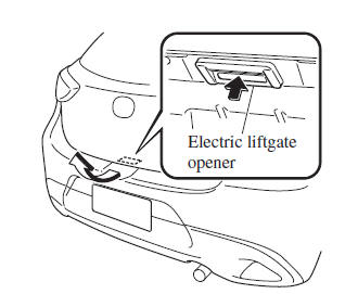 Using the electric liftgate opener