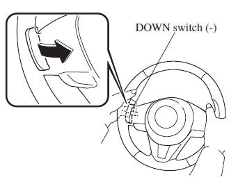 Using steering shift switch *