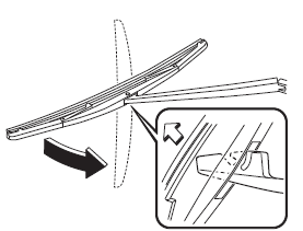 Replacing Rear Window Wiper Blade (Hatchback)